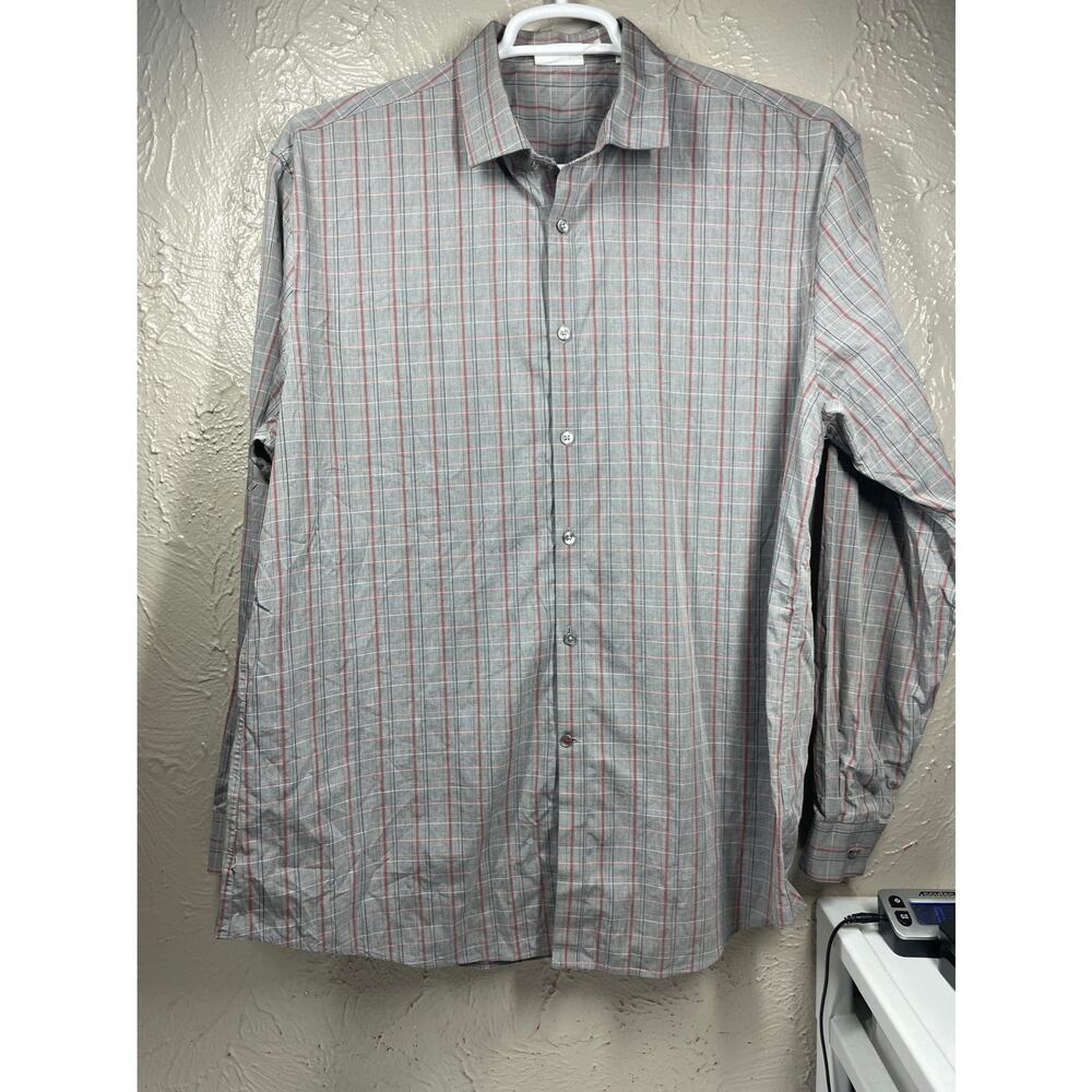Calvin Klein Extreme slim fit long sleeve button down size 17.5 34/35